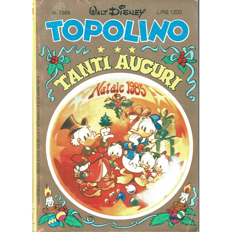 Topolino n.1569 dic 1985 POSTER GOONIES ed. Walt Disney Mondadori