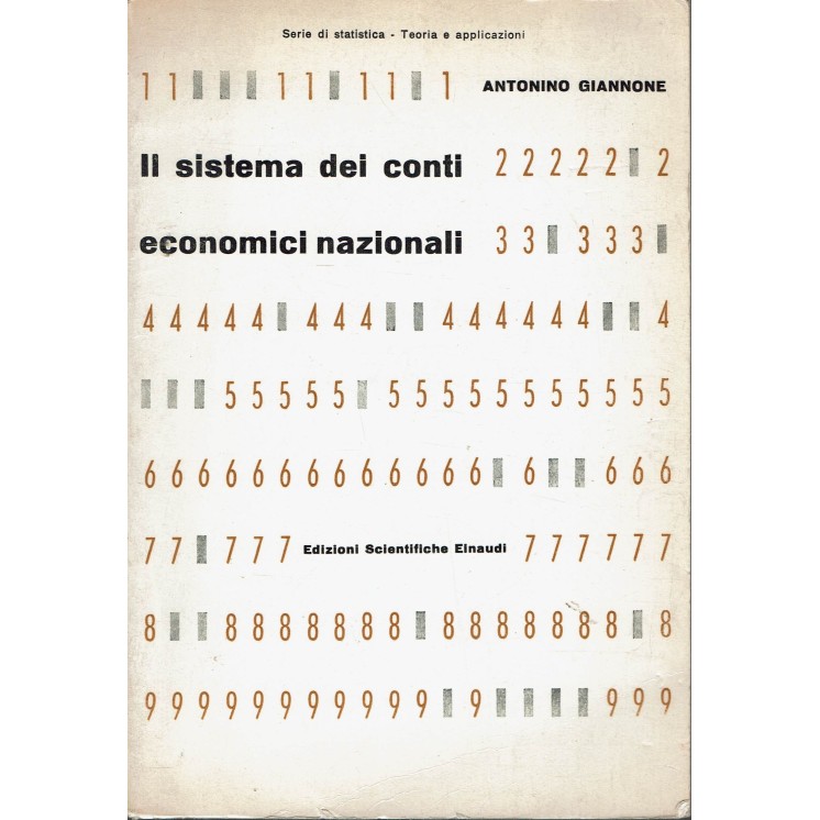Giannone : Il sistema dei conti economici nazionali ed. Einaudi A88