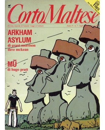 Corto Maltese Anno 9 n 7 Pratt Arkham Asylum Grant Morrison ed. RCS FU03