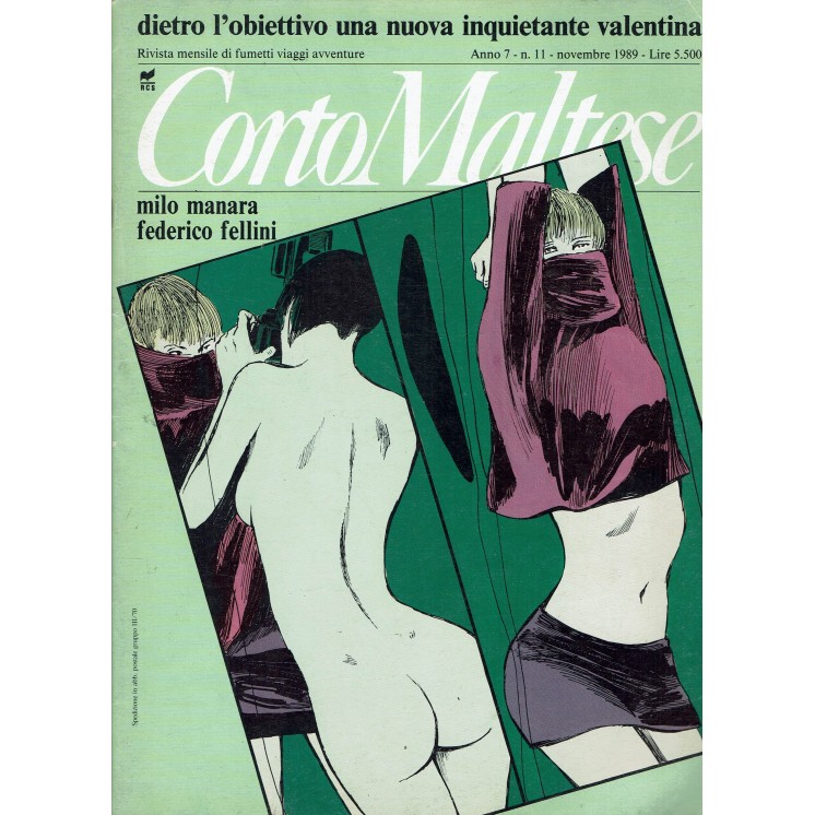 Corto Maltese Anno 7 11 Milo Manara Fellini Crepax Watchmen ed. RCS FU03