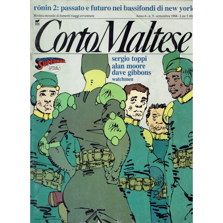 Corto Maltese Anno 6  9 Toppi Moore Gibson Watchmen ed. RCS FU03