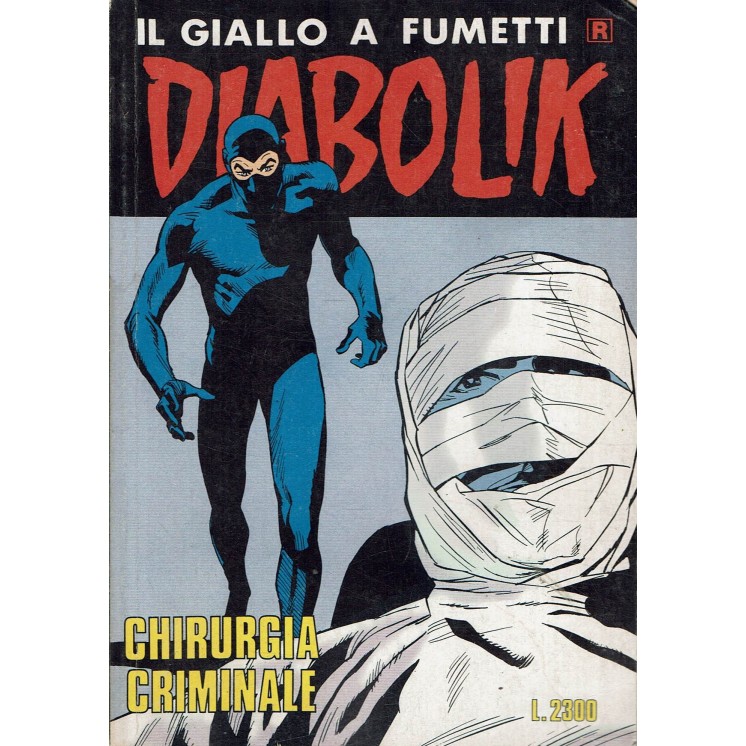 DIABOLIK Ristampa Bianca   410 chirurgia criminale di Giussani ed. Astorina