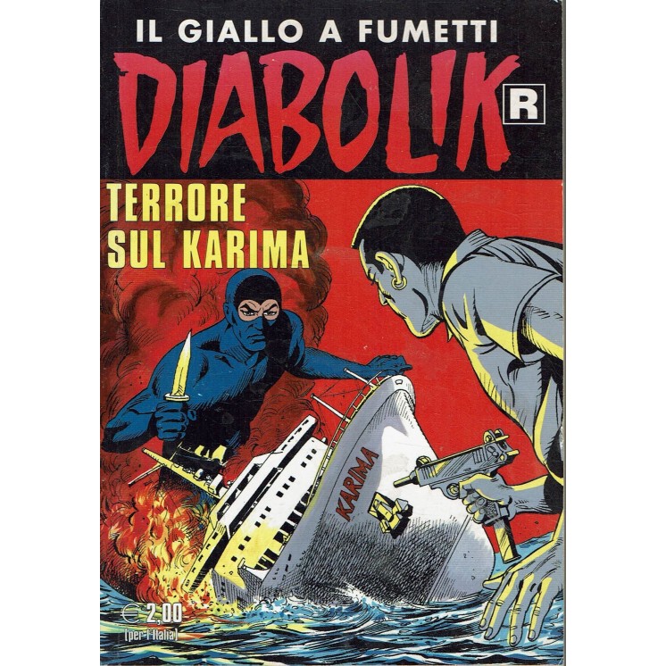DIABOLIK Ristampa Bianca   594 terrore sul Karima di Giussani ed. Astorina