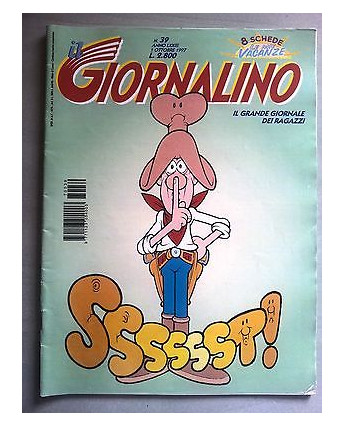 Il Giornalino anno LXXIII n. 39 - 1° ottobre 1997 * JACOVITTI * ed. San Paolo