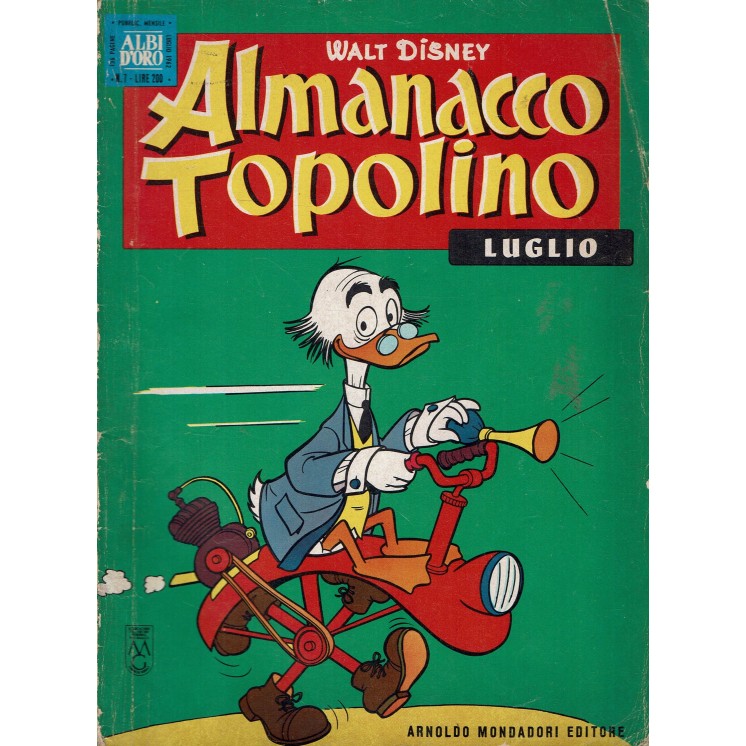 Almanacco Topolino 1962 n. 7 Luglio Edizioni  Mondadori