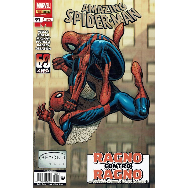 L'Uomo Ragno n. 800 nuova 91 Ragno contro Ragno ed. Panini SPIDER-MAN