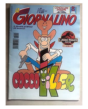 Il Giornalino anno LXXIII n. 43 - 29 ottobre 1997 * JACOVITTI * ed. San Paolo