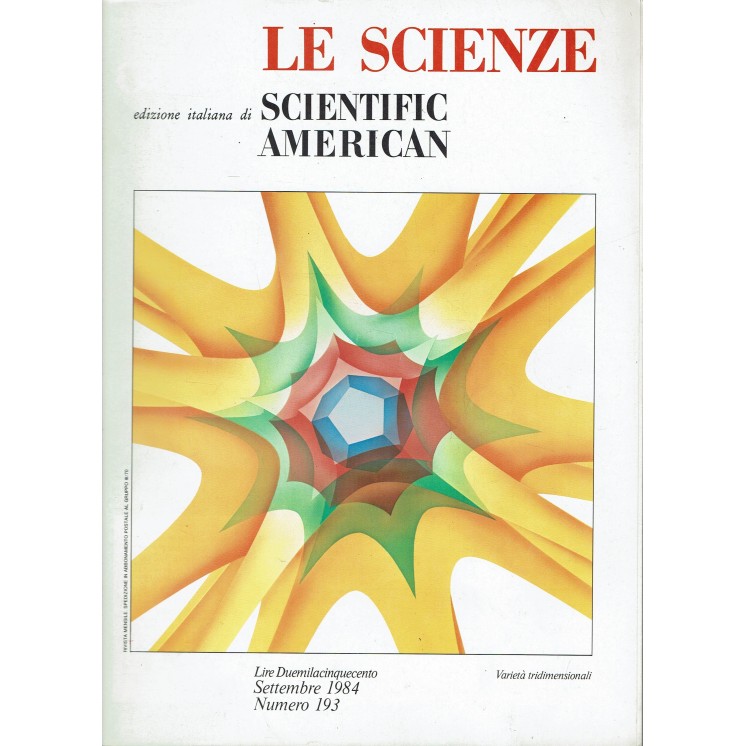 Le scienze scientific american  193 varietà tridimensionali ed. Le Scienze FF20