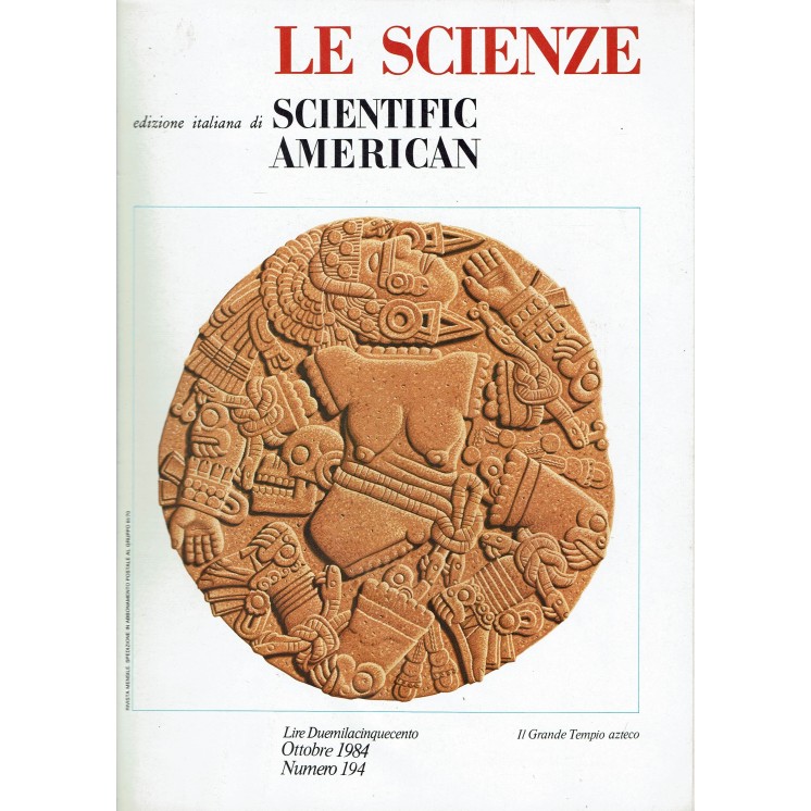 Le scienze scientific american  194 il Grande Tempio azteco ed. Le Scienze FF20