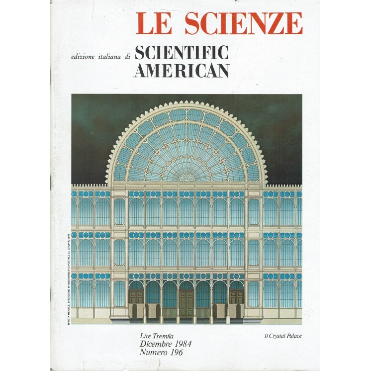 Le scienze scientific american  196 il Crystal Palace ed. Le Scienze FF20