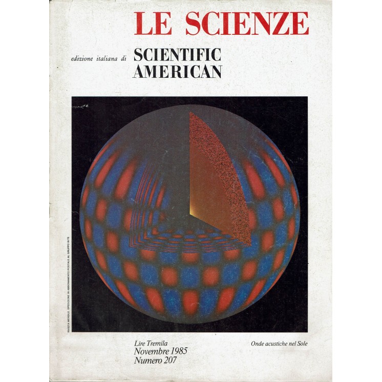 Le scienze scientific american  207 onde acustiche nel Sole ed. Le Scienze FF20