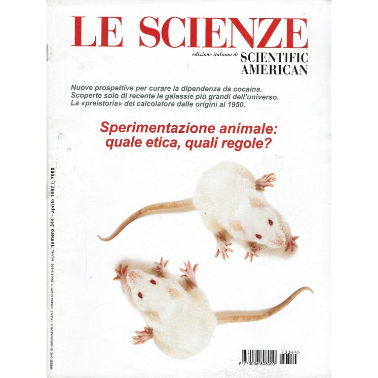 Le scienze scientific american  344 sperimento animale... ed. Le Scienze FF20