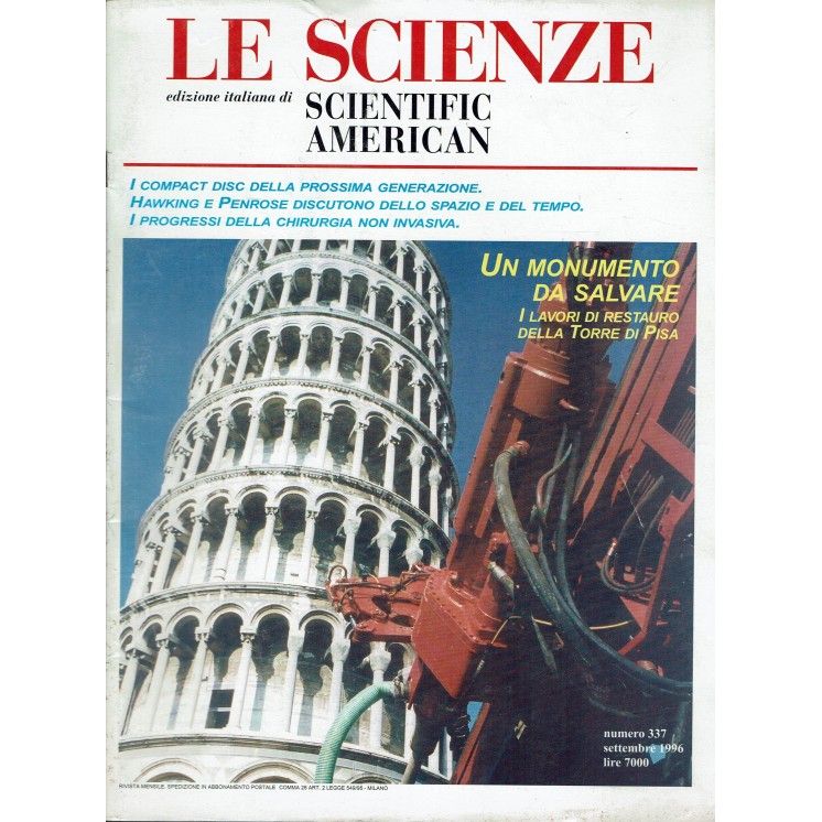 Le scienze scientific american  337 un monumento da salvare ed. Le Scienze FF20