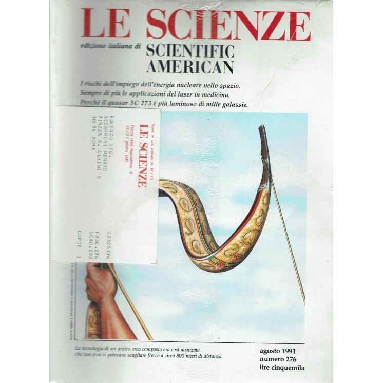 Le scienze scientific american  276 ed. Le Scienze FF20