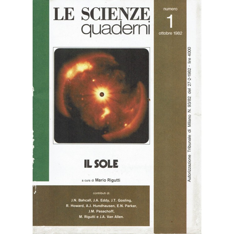 Mario Rigutti : Le scienze quaderni n.1 il Sole ed. Le Scienze FF19