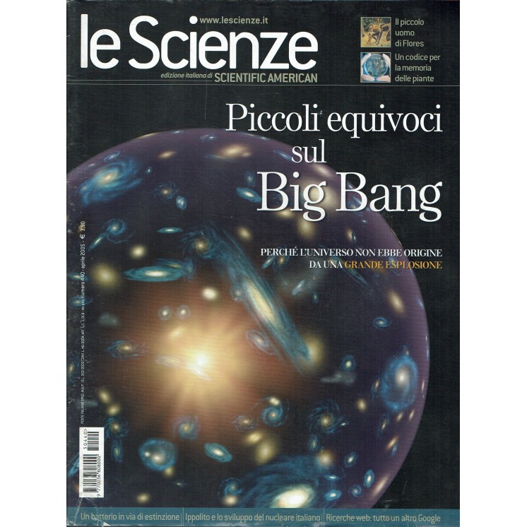 Le scienze scientific american  440 piccoli equivoci Big Bang Le Scienze FF19
