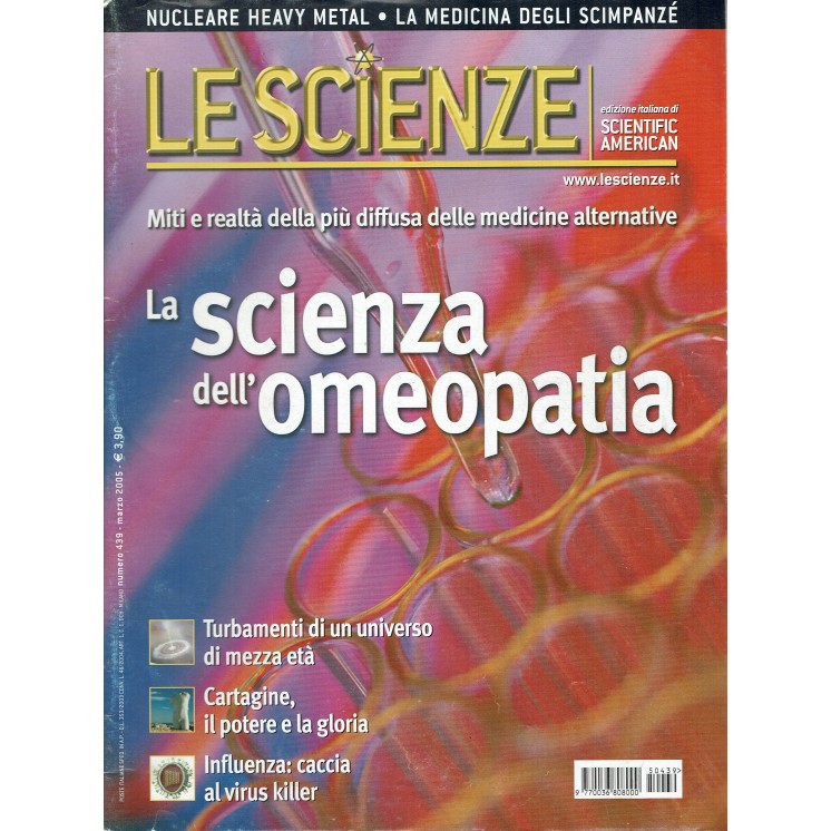 Le scienze scientific american  439 scienza dell'omeopatia ed. Le Scienze FF19