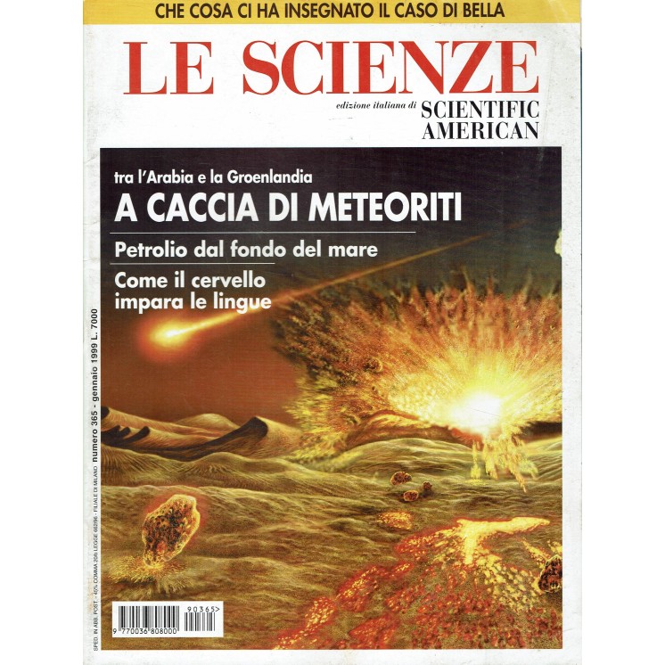 Le scienze scientific american  365 a caccia di meteoriti a ed. Le Scienze FF19