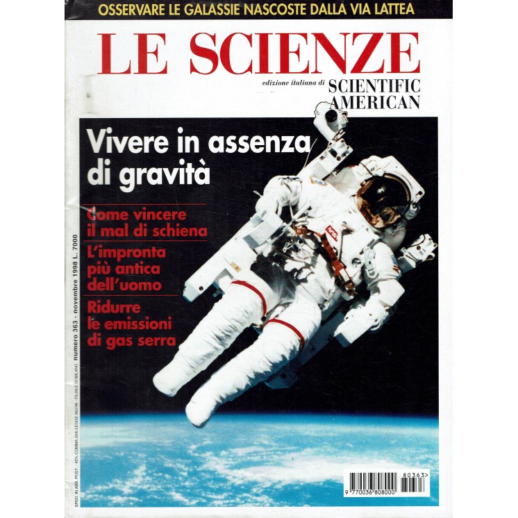 Le scienze scientific american  363 vivere assenza gravita' ed. Le Scienze FF19
