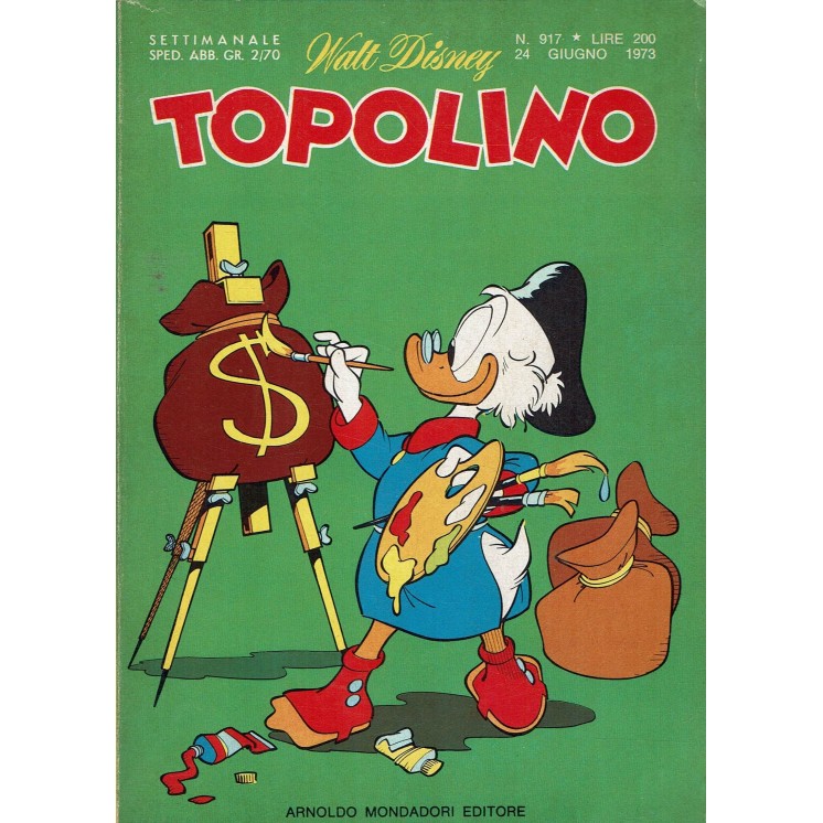 Topolino n. 917 giugno 1973 ed. Walt Disney Mondadori