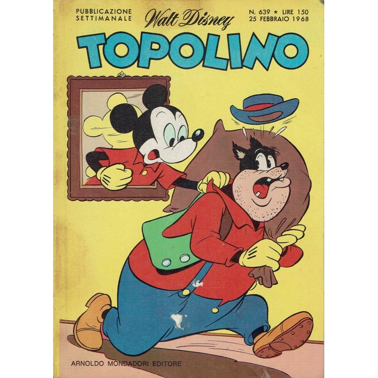Topolino n. 639 febbraio 1968 ed. Walt Disney Mondadori