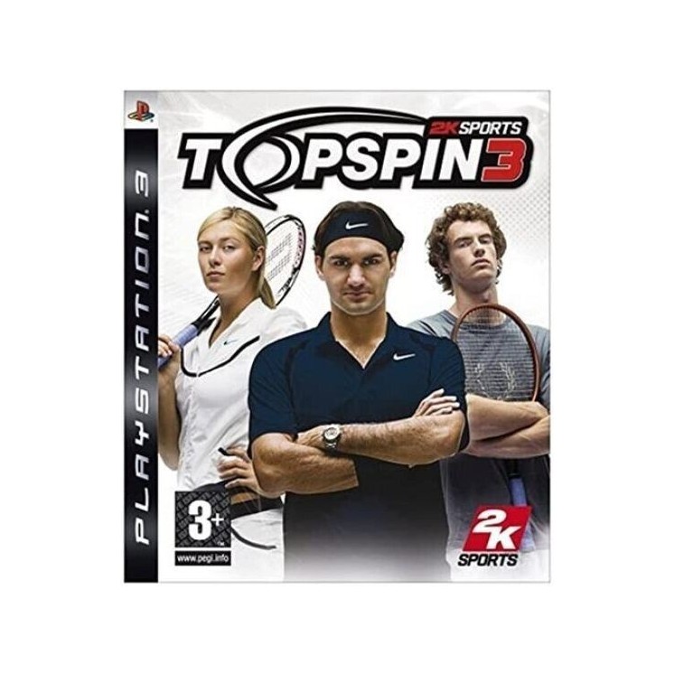 Videogioco Playstation 3 Top Spin 3 2k Sports 3+ ENG usato libretto