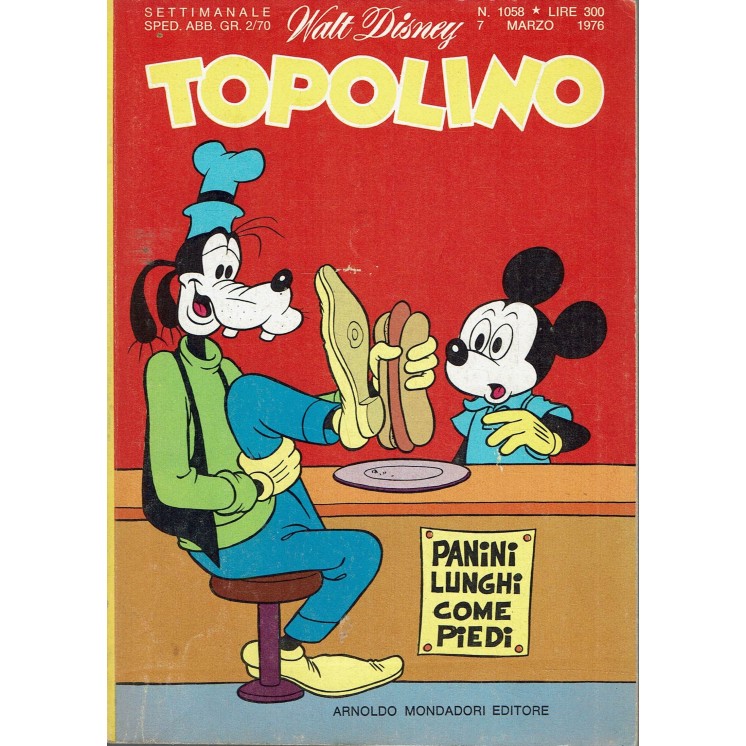 Topolino n.1058 di Walt Disney ed. Mondadori