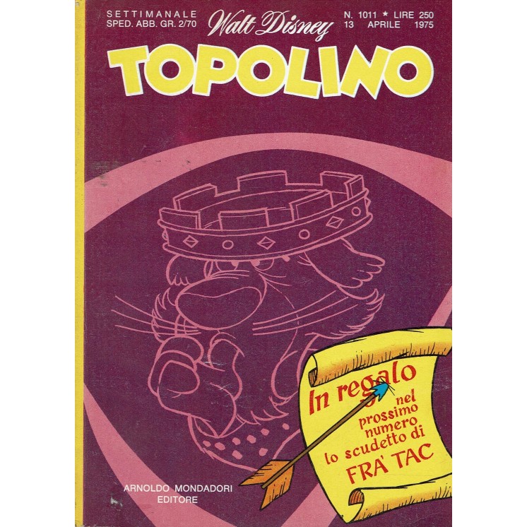 Topolino n.1011 ed. Walt Disney Mondadori