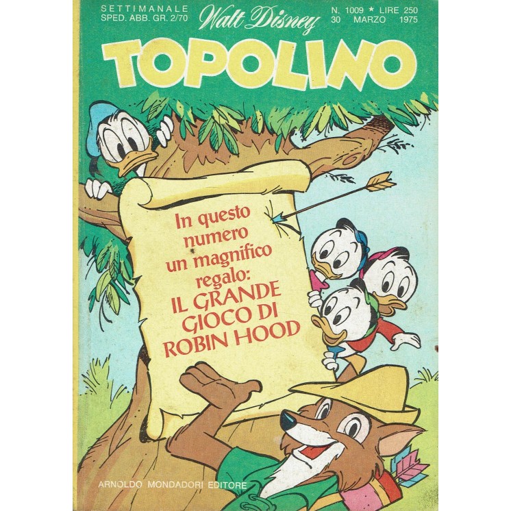 Topolino n.1009 ed. Walt Disney Mondadori