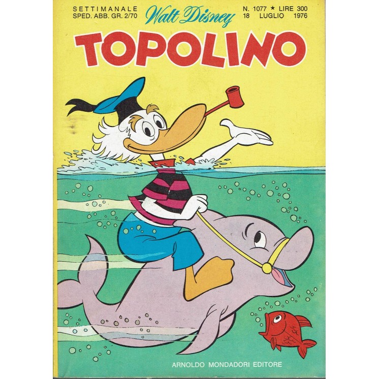 Topolino n.1077 ed. Walt Disney Mondadori