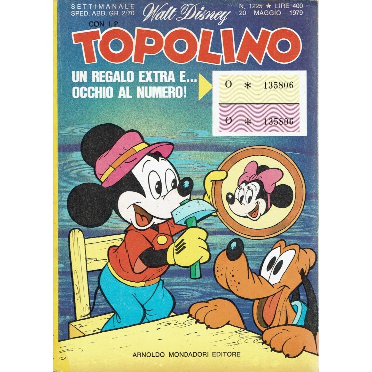 Topolino n.1225 inserto BUBBLICIOUS di Walt Disney ed. Mondadori