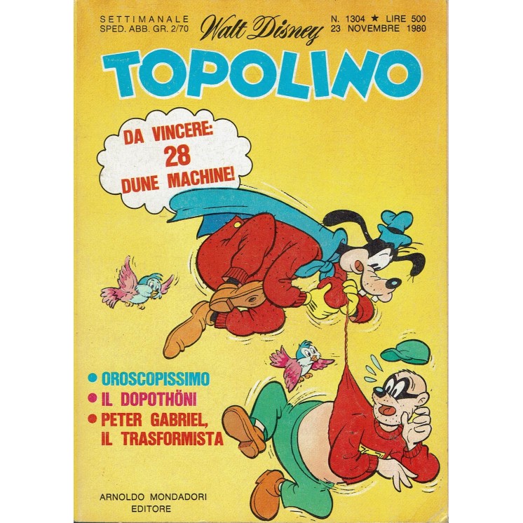 Topolino n.1304 ed. Walt Disney Mondadori