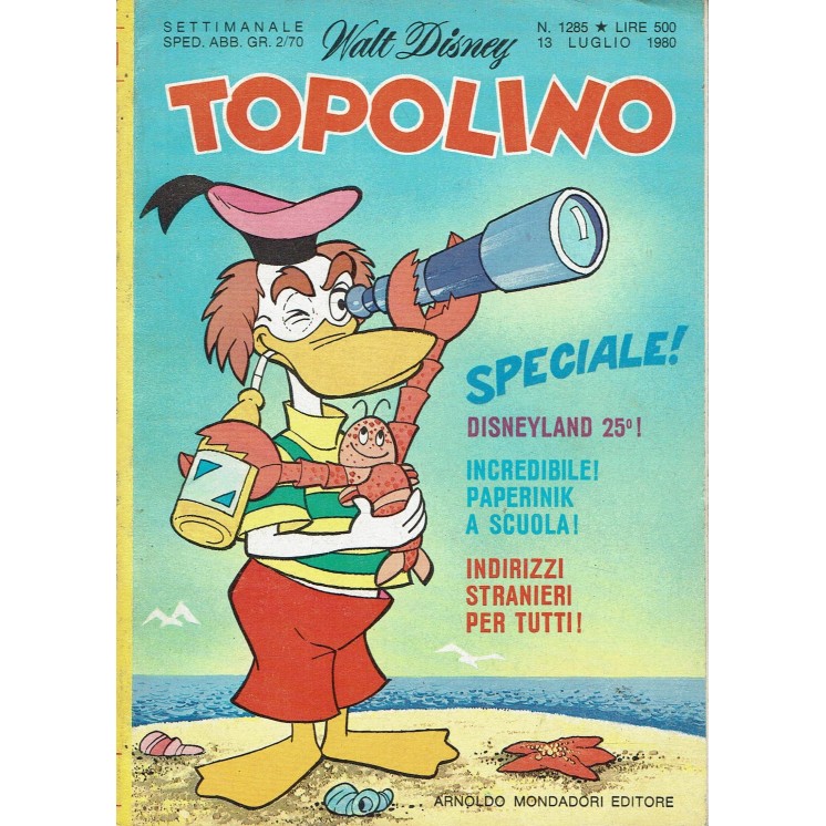 Topolino n.1285 ed. Walt Disney Mondadori