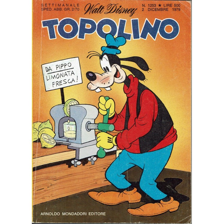 Topolino n.1253 PIEGHEVOLE MATTEL ed. Walt Disney Mondadori
