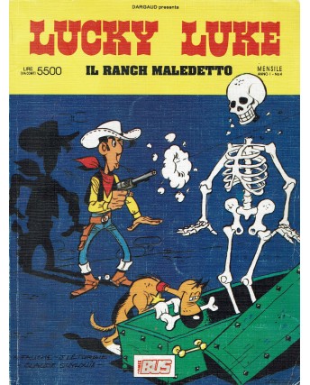 Lucky Luke n.  4 il ranch maledetto di Morris ed. Comixbus FU18