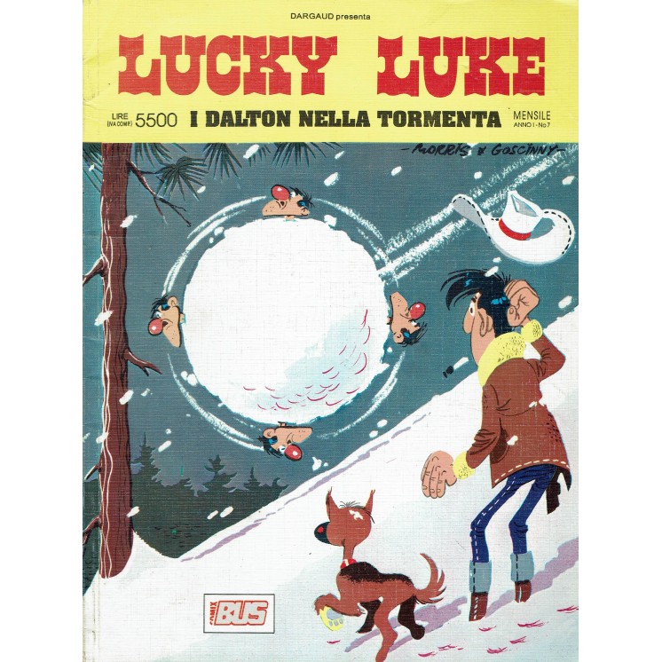 Lucky Luke n.  7 i Dalton nella tormenta di Morris e Van Banda ed. Comixbus FU18