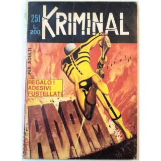 Kriminal n.251 * A.D.A.M. * ed. Corno 3,70€