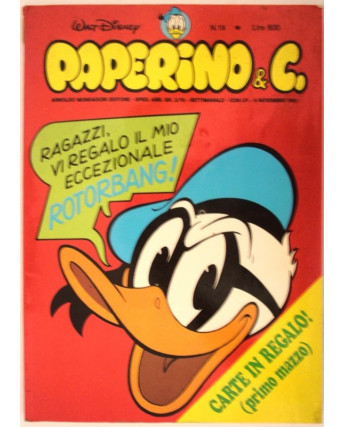 Paperino & C. n.19 - Novembre 1981 - Edizioni  Mondadori