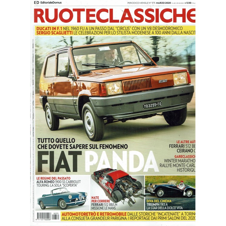 Ruoteclassiche 375 mar. 2020 Fiat Panda ed. Domus FF04