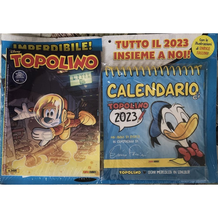 Topolino n.3495 GADGET calendario 2023 NUOVO ed. Panini FU33
