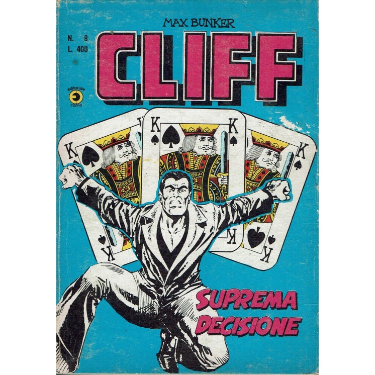 Cliff  9 suprema decisione di Max Bunker ed. Corno BO09
