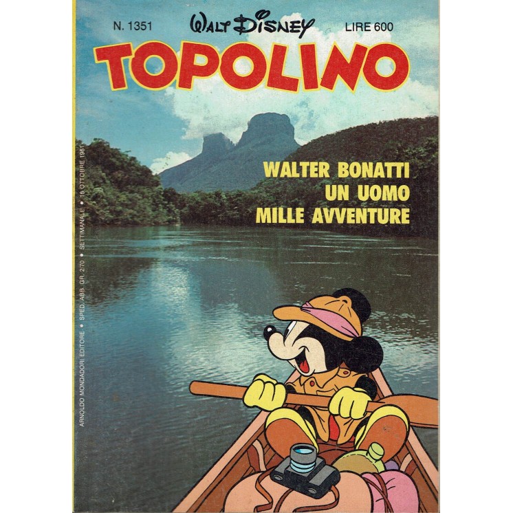 Topolino n.1351 ed. Walt Disney Mondadori