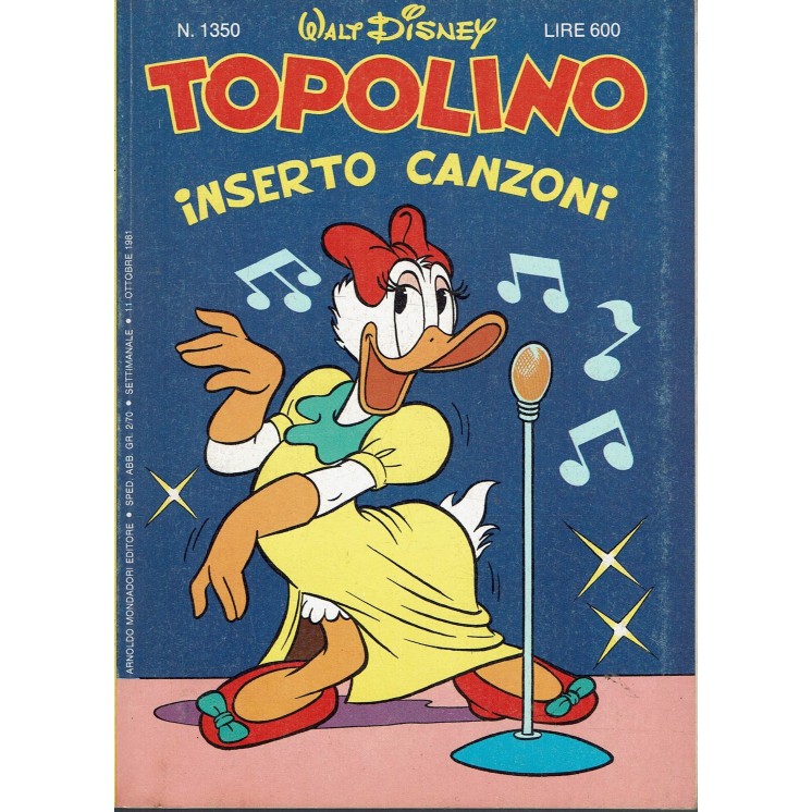 Topolino n.1350 ed. Walt Disney Mondadori