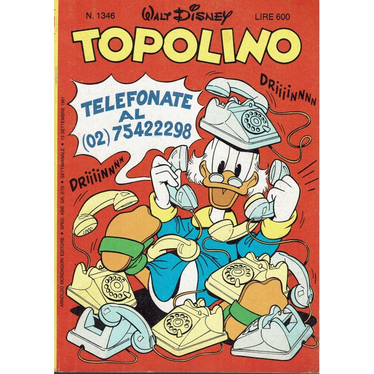 Topolino n.1346 ed. Walt Disney Mondadori