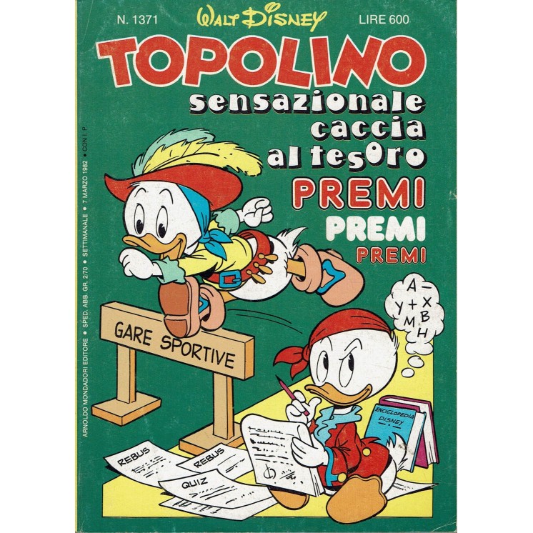 Topolino n.1371 ed. Walt Disney Mondadori