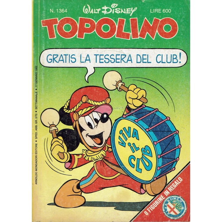Topolino n.1364 ed. Walt Disney Mondadori