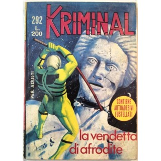 Kriminal n.292 * La Vendetta di Afrodite * ed. Corno 3,70€