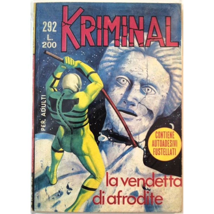 Kriminal n.292 * La Vendetta di Afrodite * ed. Corno 3,70€