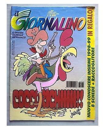 Il Giornalino anno LXXIV n. 39 - 4 ottobre 1998 * JACOVITTI * ed. San Paolo