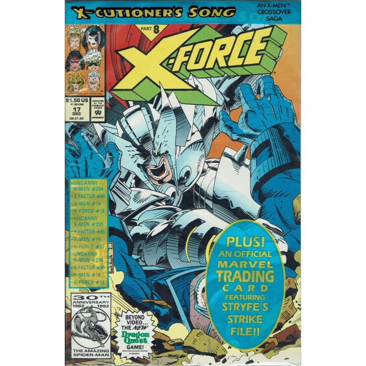 X-Force  17 dic 1992 di Nicieza ed. Marvel Comics lingua originale OL03